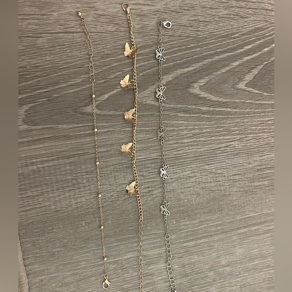 3 Piece Anklet Set!!